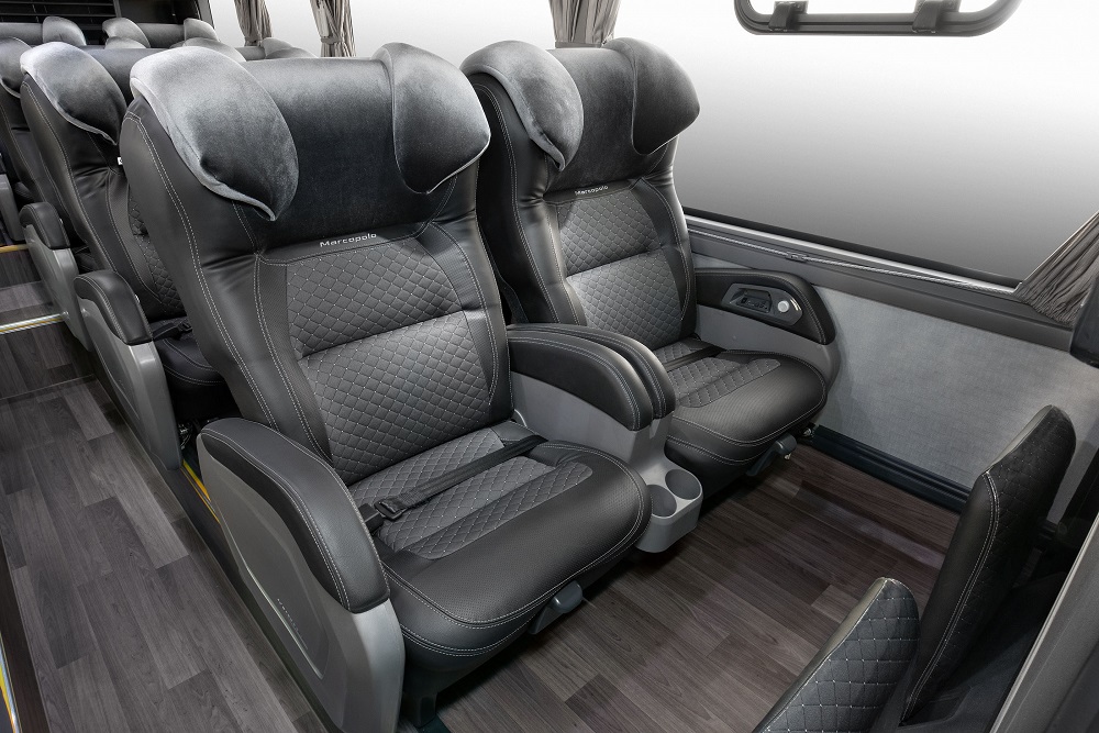 Interior de ônibus executivo